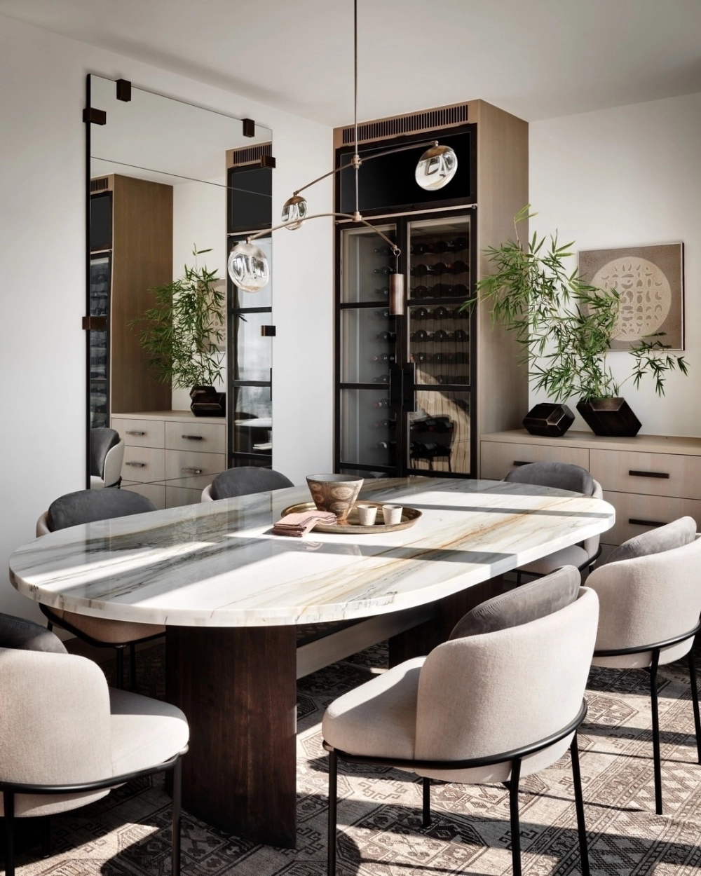 Mẫu bàn ăn đẹp gỗ tự nhiên nguyên tấm mang lại vẻ đẹp mộc mạc