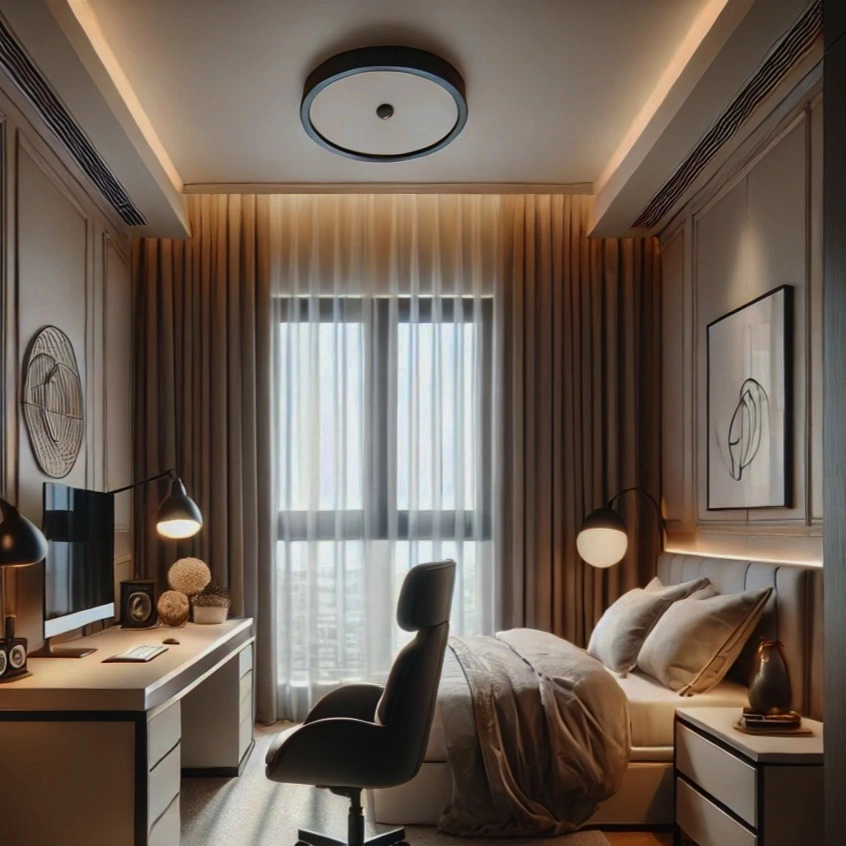 Hệ bàn làm việc liền giá sách giúp lưu trữ tài liệu ngăn nắp