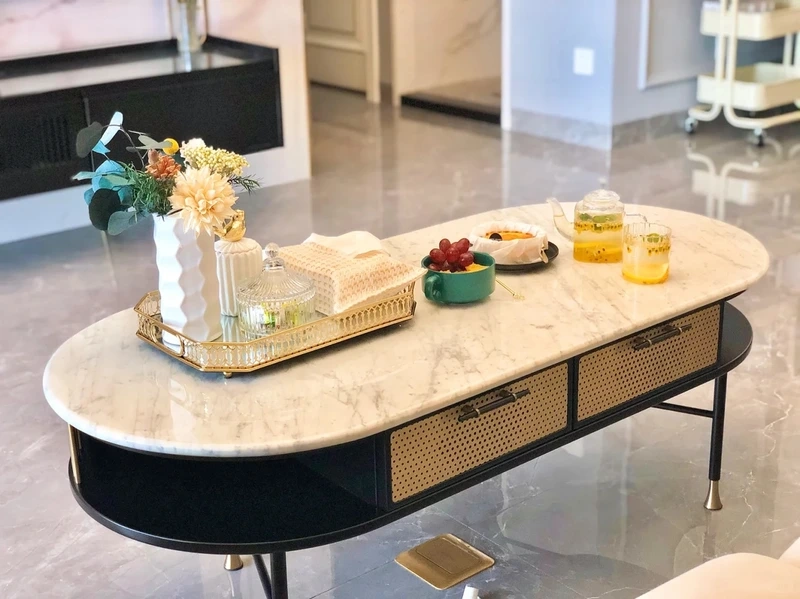 Phong cách sang trọng nhờ bàn trà phong cách hiện đại