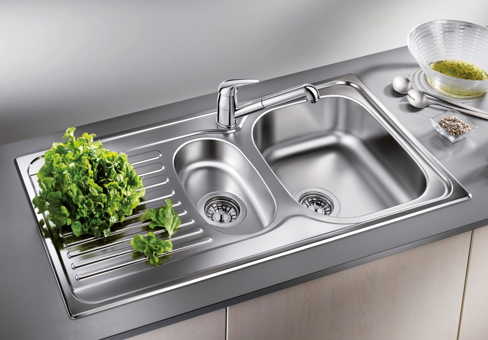 Vòi rửa bát inox 304 xước mờ chống gỉ