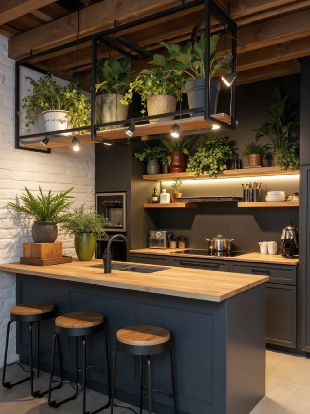 Hệ thống đèn led dây trang trí tủ bếp tạo điểm nhấn lung linh