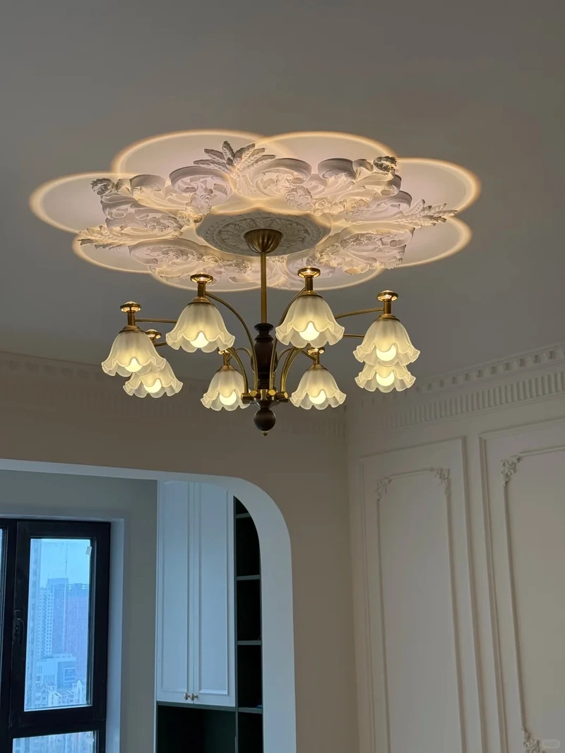 Sang trọng và đẳng cấp cùng đèn chùm phòng khách biệt thự