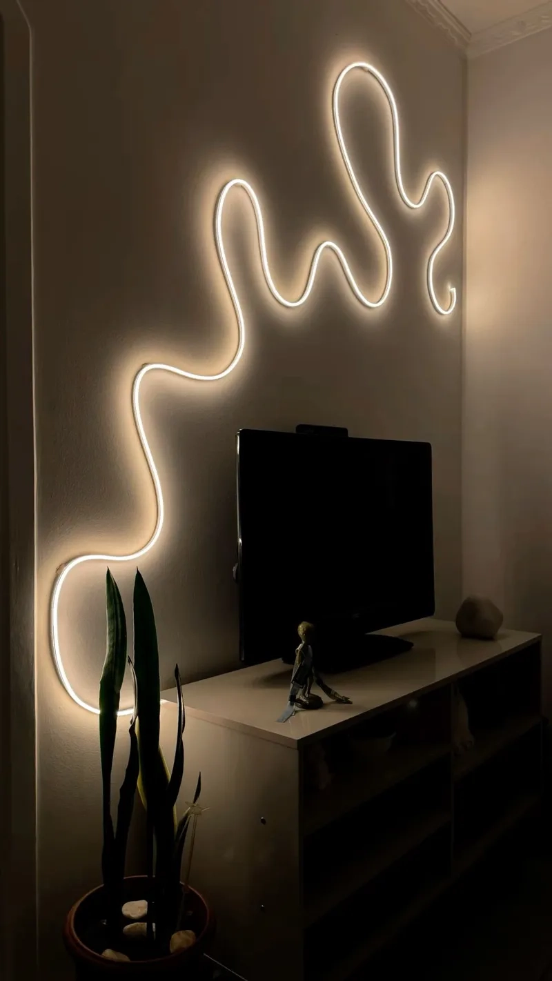 Ý tưởng ảnh đèn led dây chiếu sáng trang trí đầy nghệ thuật