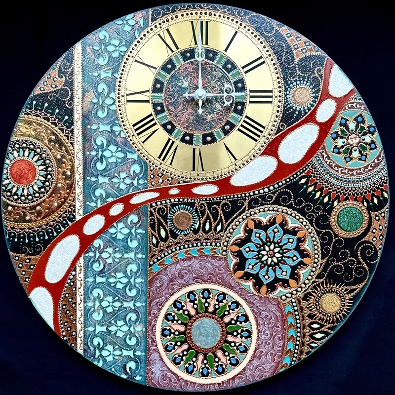 Phong cách trẻ trung với ảnh đồng hồ decor hiện đại