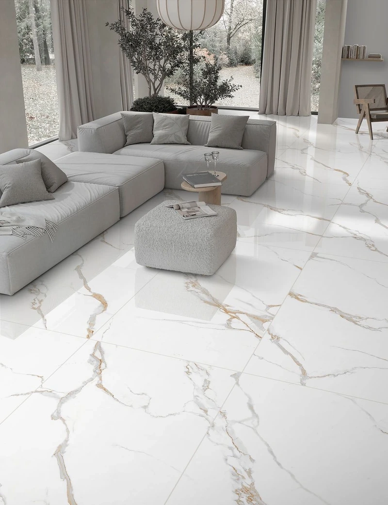 Hiện đại và tinh tế nhờ gạch lát nền phòng khách hiện đại