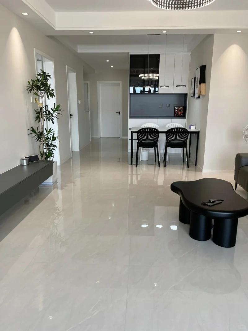 Phong cách hiện đại nhờ gạch lát nền phòng khách phong cách hiện đại