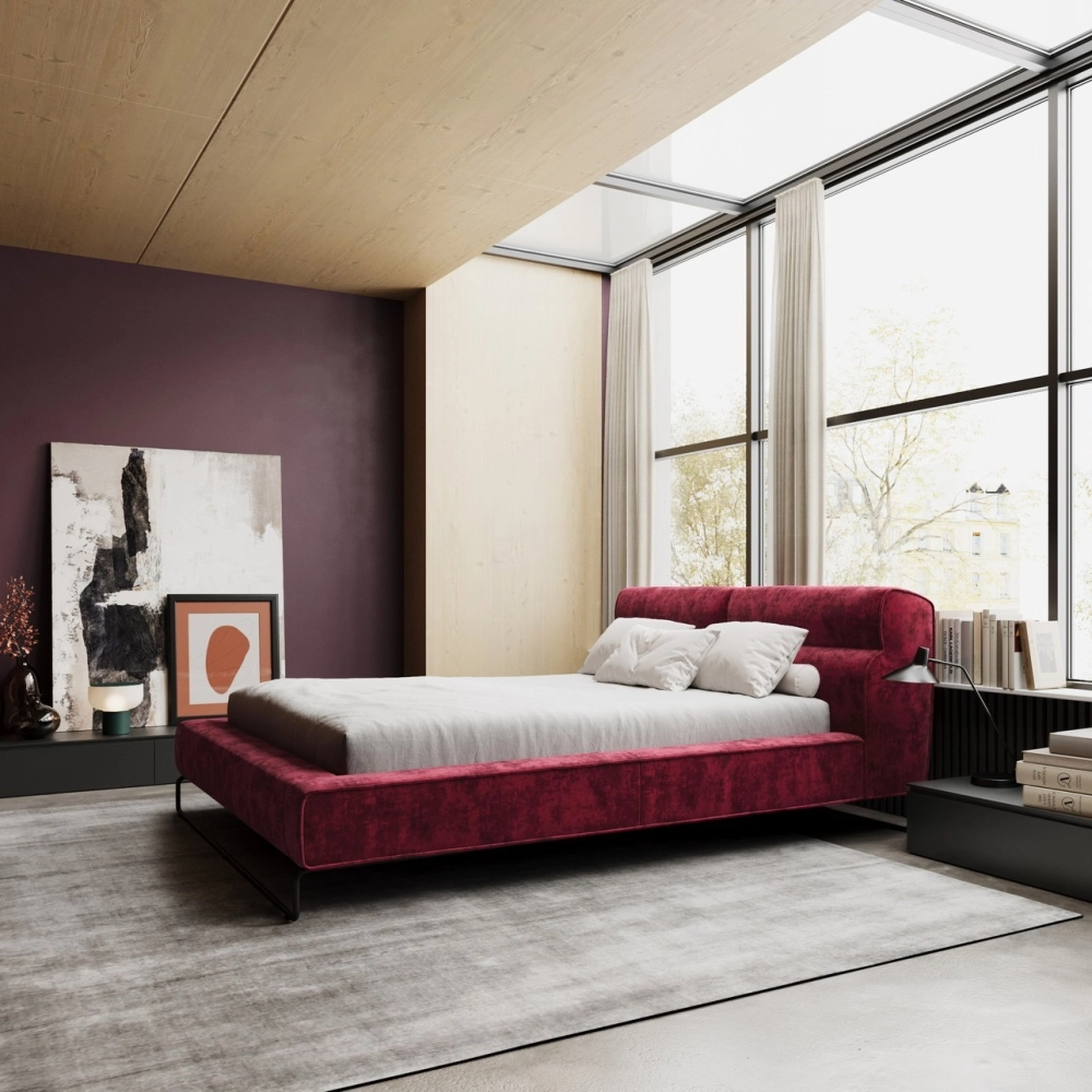 Giường ngủ bọc nỉ toàn thân êm ái cho gia đình có trẻ nhỏ