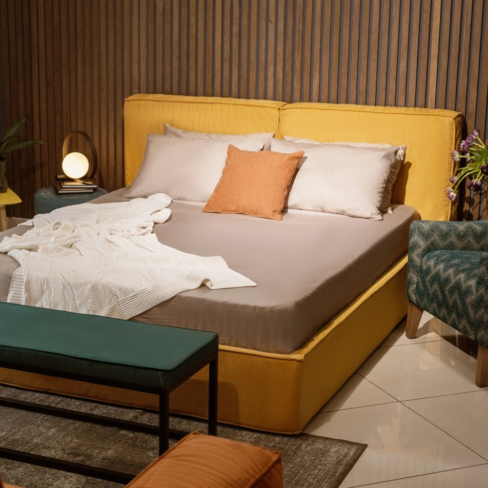 Không gian phòng ngủ với giường ngủ đẹp kiểu nhật