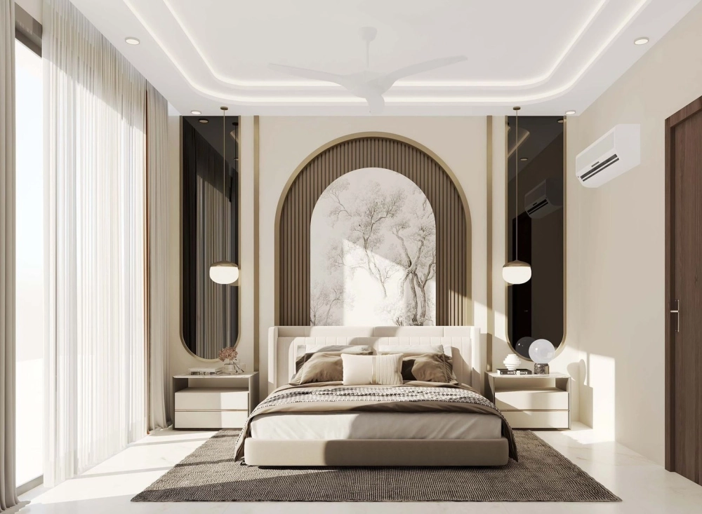 Sự sang trọng của giường ngủ đẹp tân cổ điển