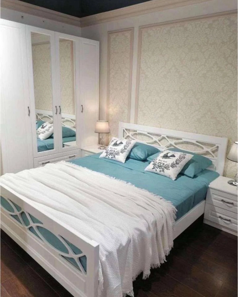 Phong cách vintage với giường ngủ gỗ pallet tái chế