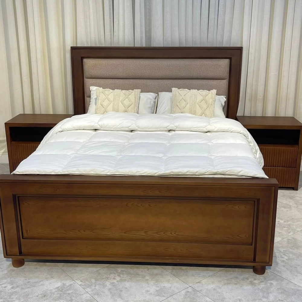 Đường nét quý phái của mẫu giường gỗ tân cổ điển