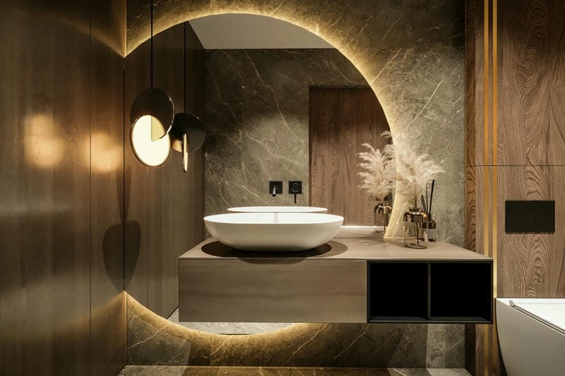 Gương vệ sinh sáng sạch dễ lau chùi