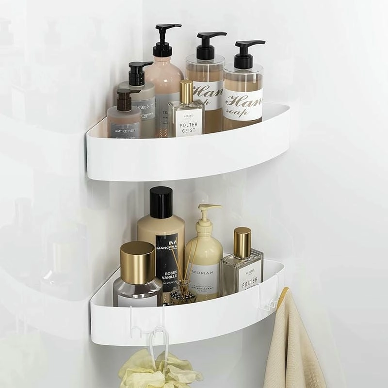 Kệ góc nhà tắm gọn gàng tối ưu không gian