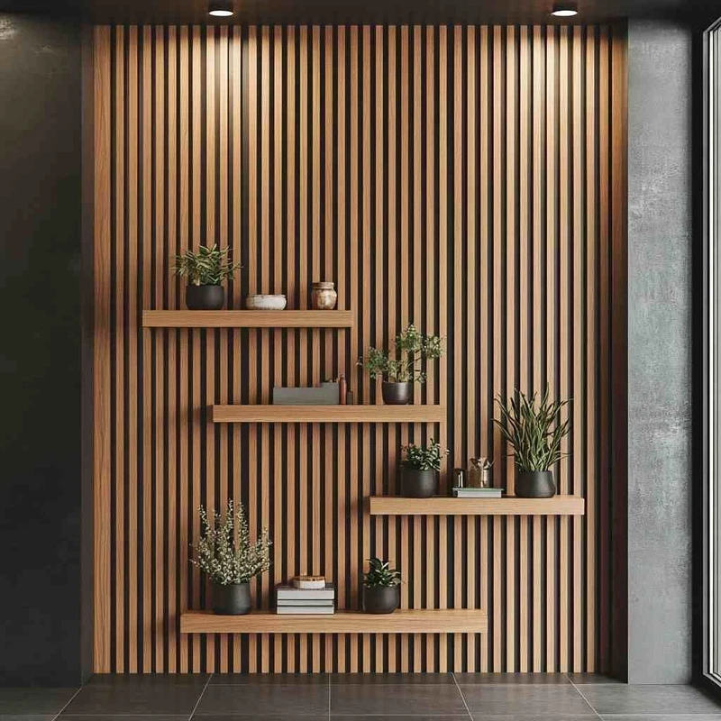 Tạo điểm nhấn tinh tế với lam gỗ trang trí đẹp