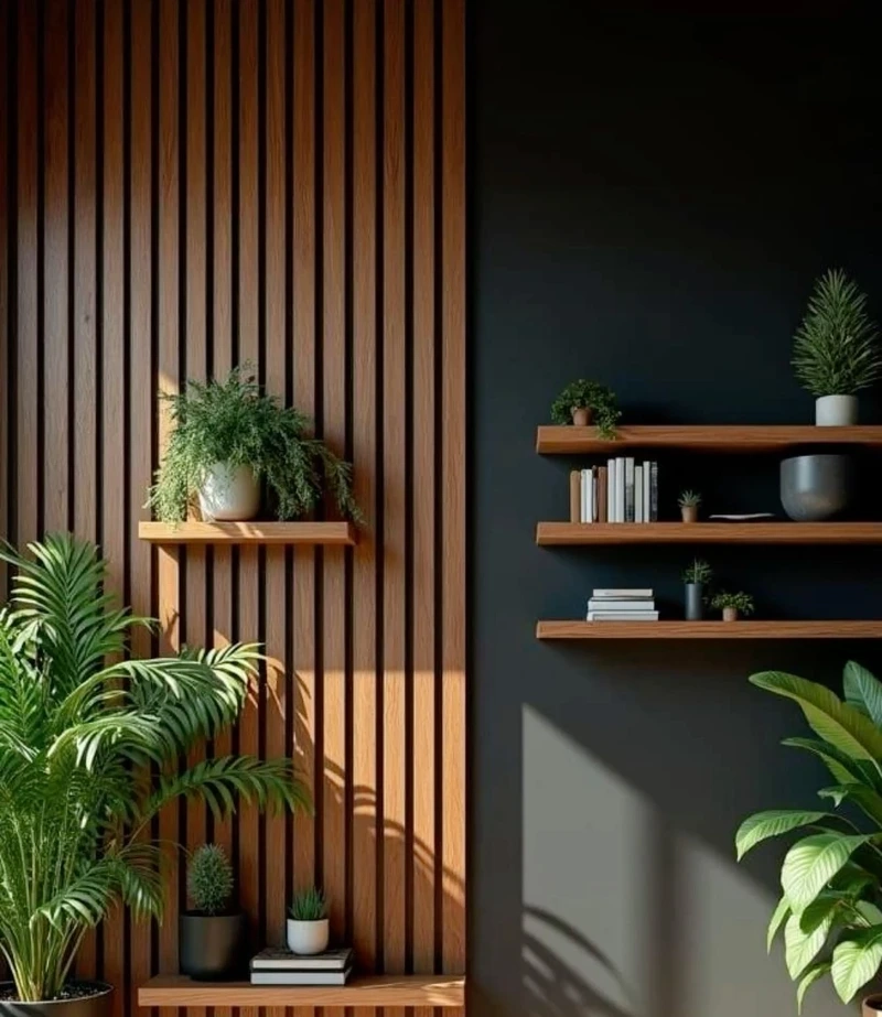 Phong cách trẻ trung cùng lam gỗ trang trí hiện đại