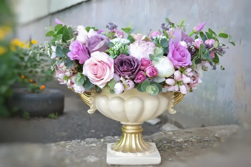 Cập nhật xu hướng nội thất với ảnh lọ hoa giả phong cách