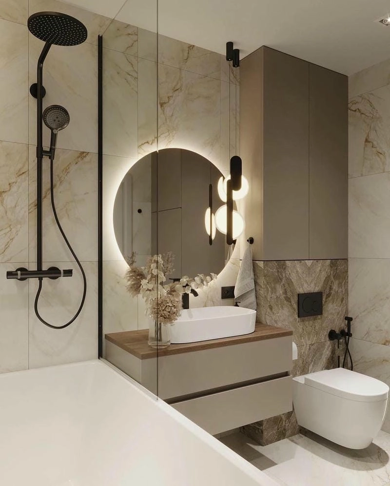 Cách bố trí nhà vệ sinh hợp lý tiết kiệm diện tích