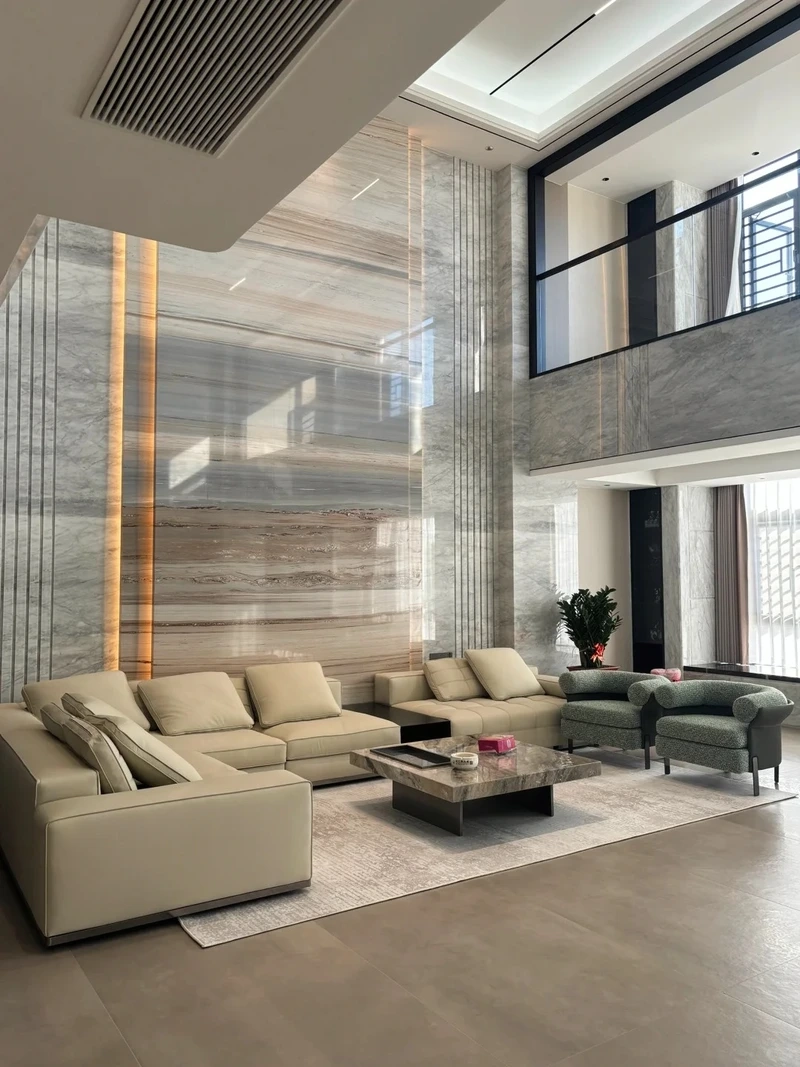 Phong cách Châu Âu tinh tế phòng khách biệt thự phong cách châu âu