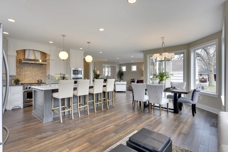 Phù hợp nhà nhỏ tiện nghi phòng khách liền bếp cho nhà nhỏ