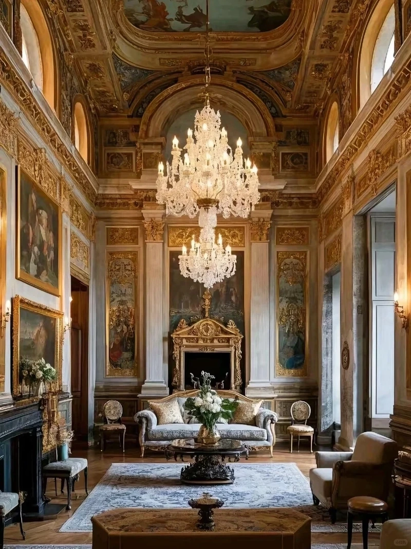 Sáng bừng không gian với phòng khách tân cổ điển màu trắng