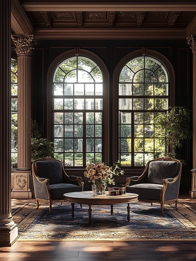 Ấm cúng và tinh tế tại phòng khách tân cổ điển màu kem