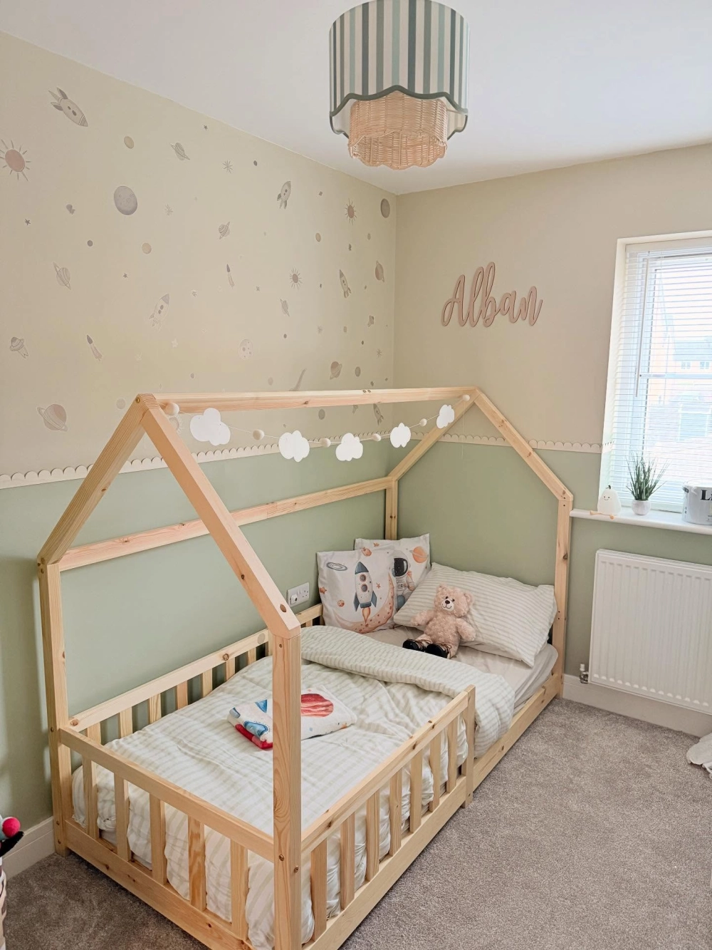 Mẫu giường tầng bé trai tích hợp cầu trượt vui nhộn