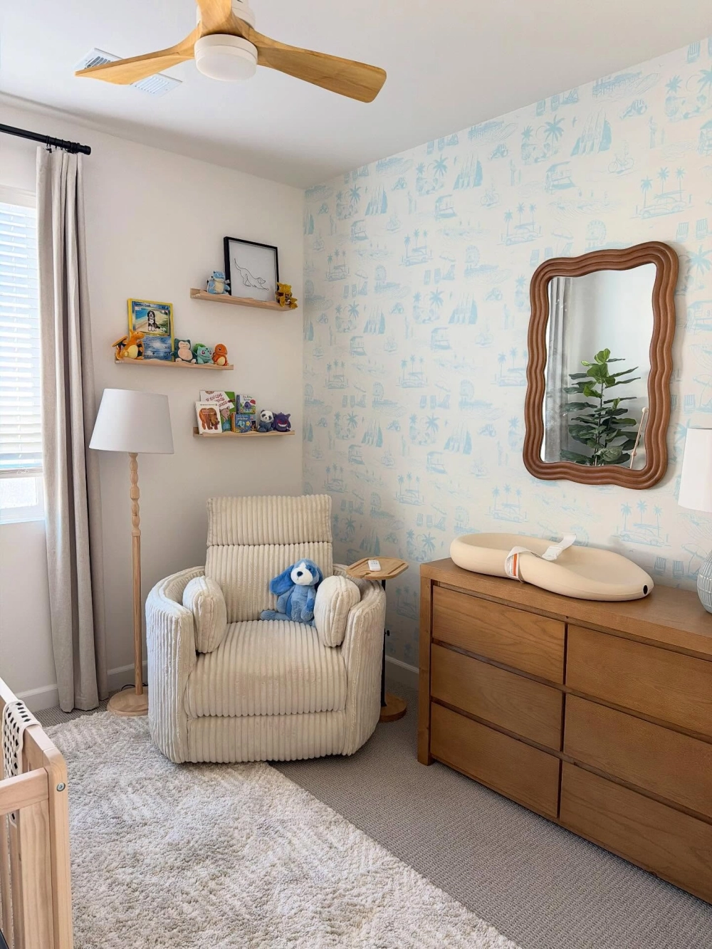 Tổng thể phòng ngủ trẻ em đẹp với ánh sáng tự nhiên chan hòa