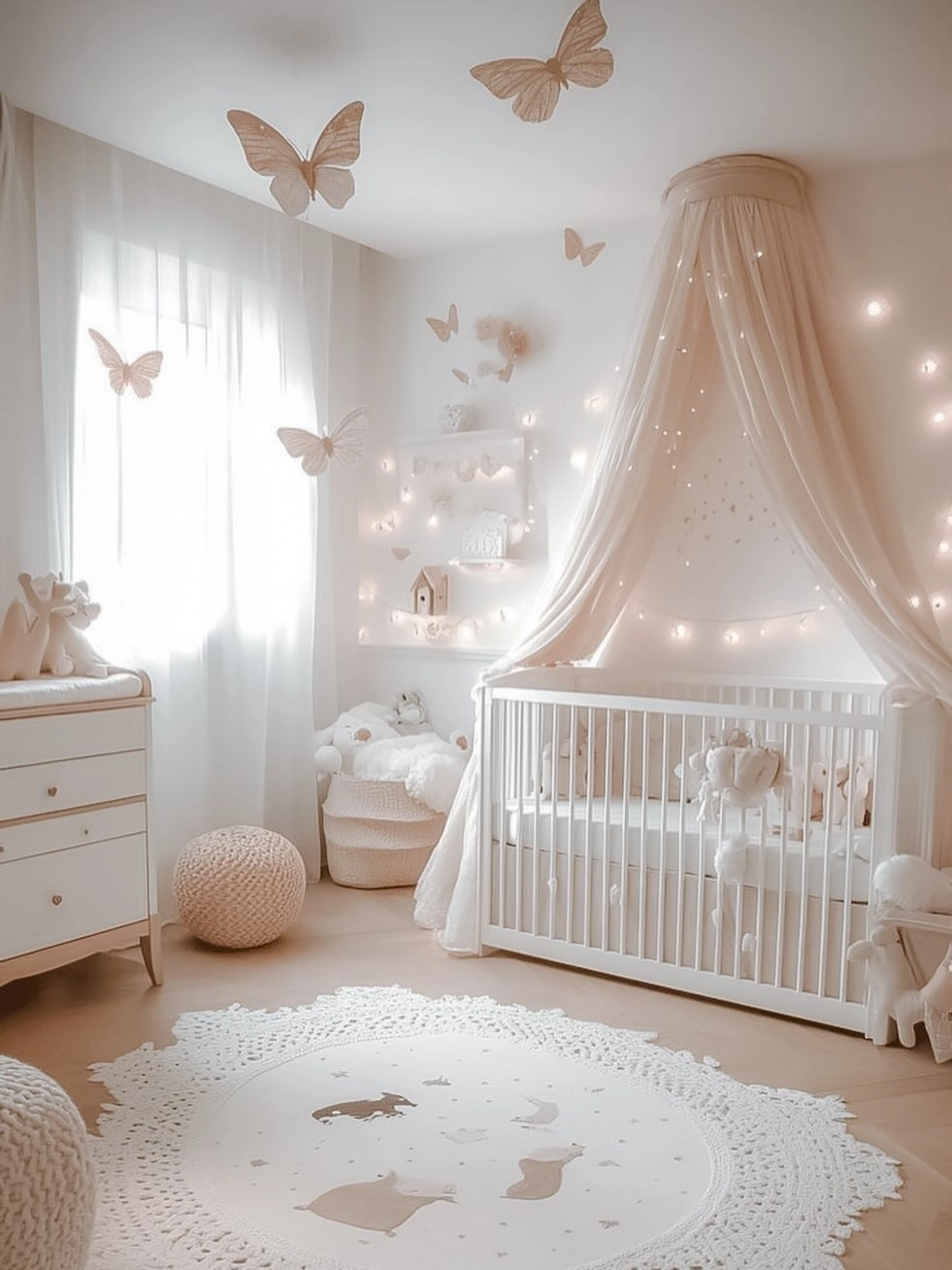 Không gian phòng ngủ cho bé gái màu hồng pastel nhẹ nhàng và nữ tính