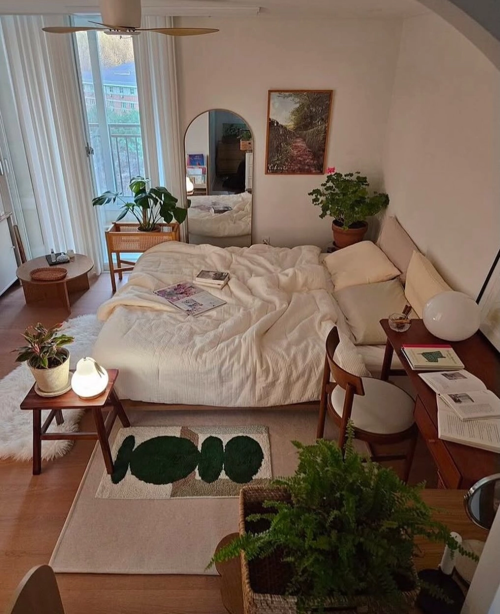 Cách bố trí phòng ngủ đẹp nhà ống đảm bảo sự thông thoáng