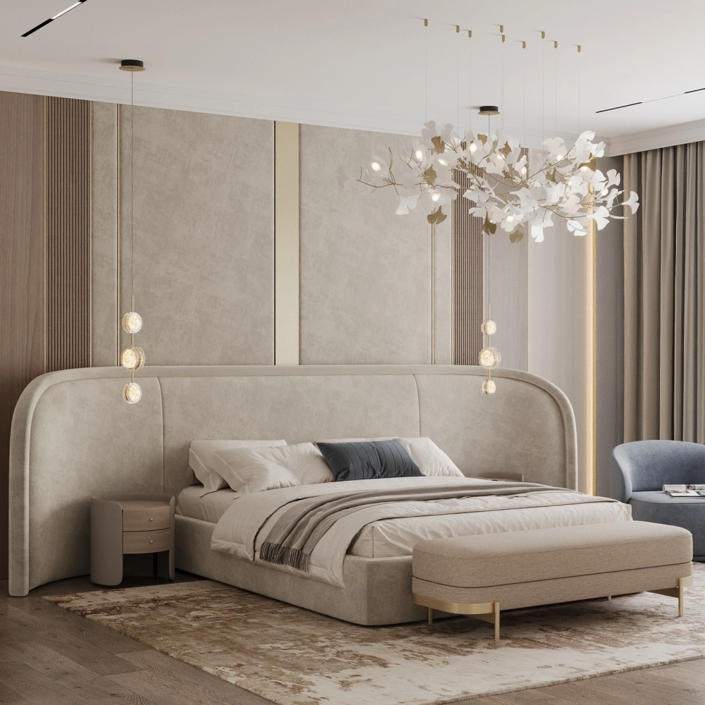 Ý tưởng trang trí phòng ngủ master 20m2 nhỏ gọn tiện nghi