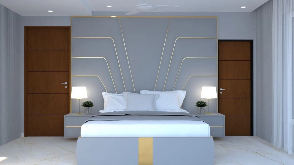 Không gian bộ phòng ngủ tân cổ điển nhập khẩu phong cách hoàng gia