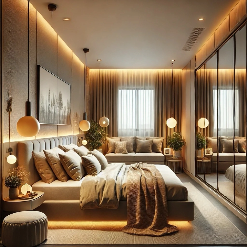 Mẫu giường ngủ vợ chồng đẹp bọc nỉ nhung êm ái