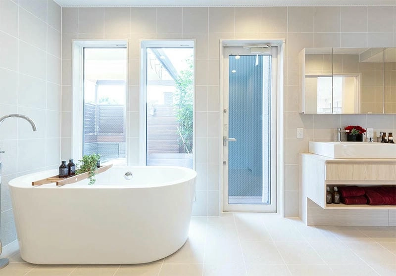 Kiến trúc phòng tắm hài hòa tổng thể ngôi nhà