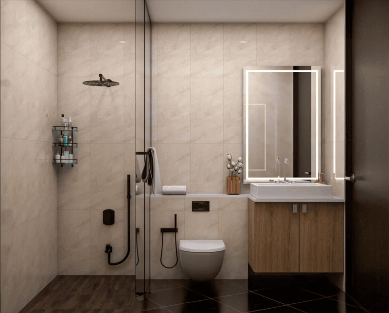 Ý tưởng phòng tắm nhỏ giúp làm mới không gian