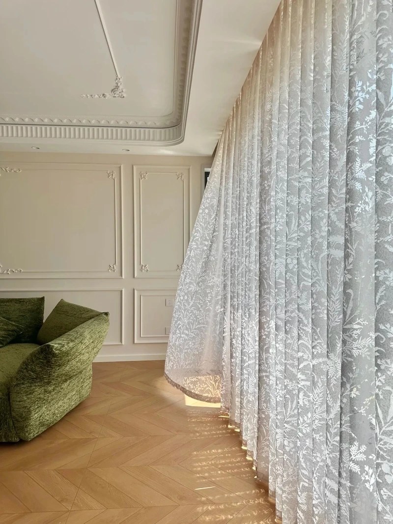 Đơn giản và gọn gàng nhờ rèm cửa phòng khách một lớp