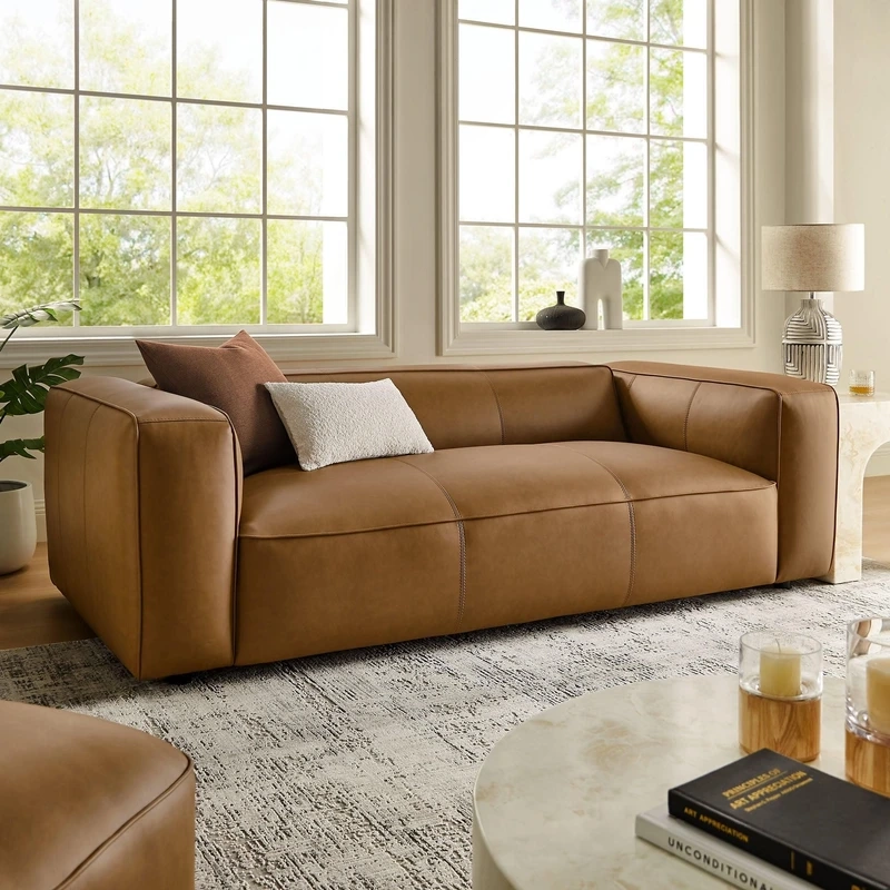Mang vẻ đẹp hoàn hảo với sofa da phòng khách