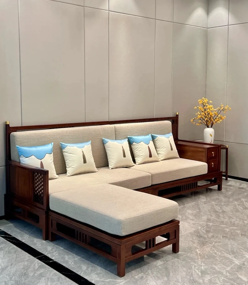 Đẳng cấp và sang trọng với sofa gỗ óc chó