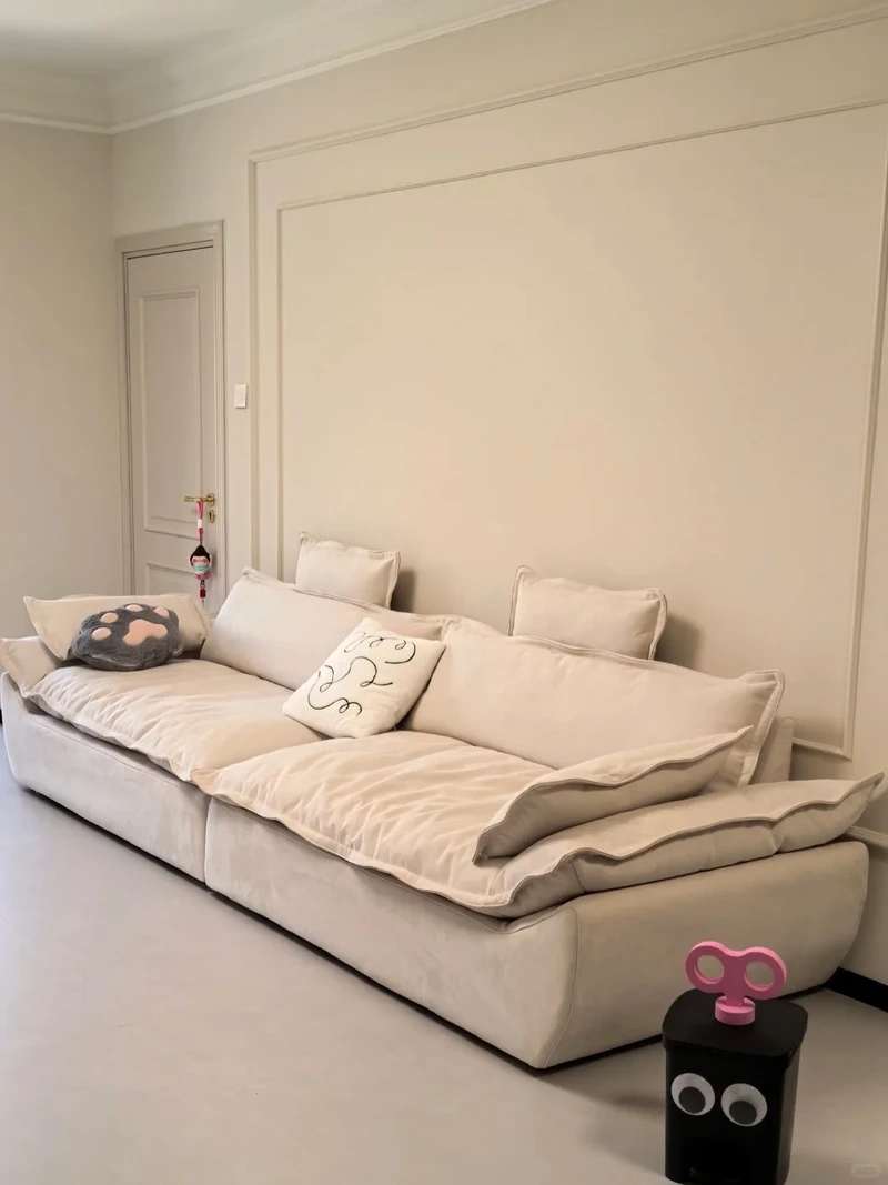 Ấm áp và tinh tế cùng sofa nỉ màu be