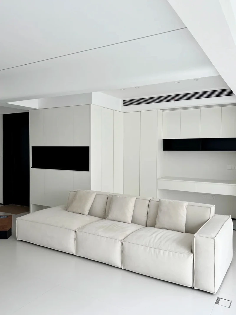 Gọn gàng và tiện lợi với sofa nỉ tối giản