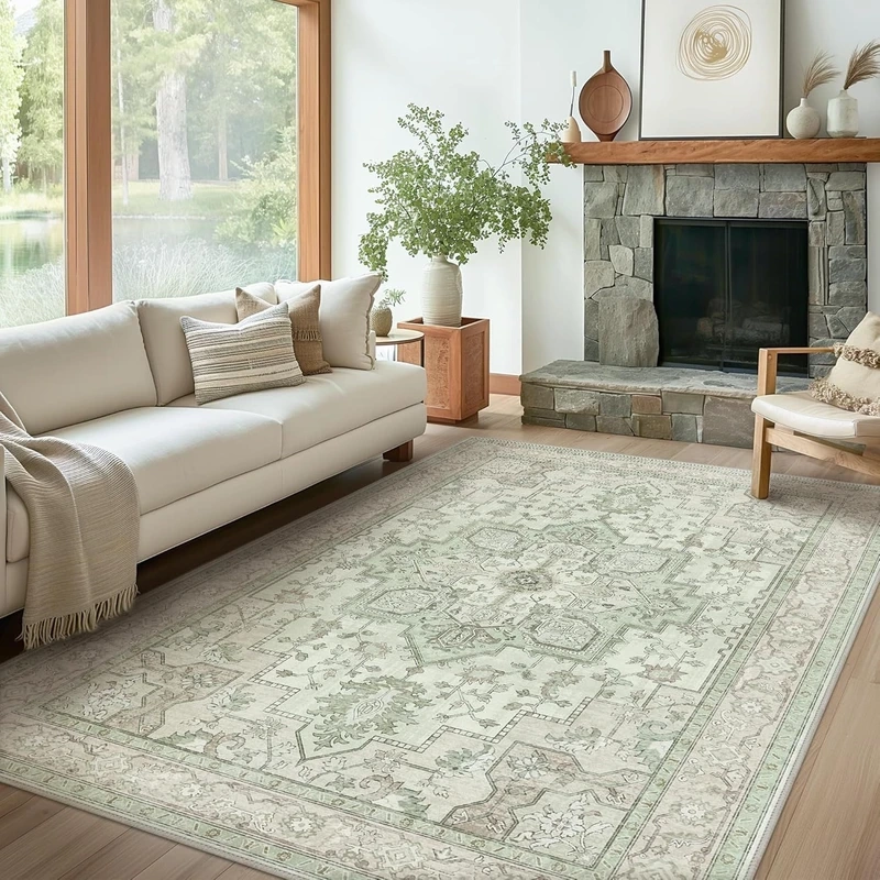 Hài hòa không gian nhờ thảm phòng khách màu trung tính