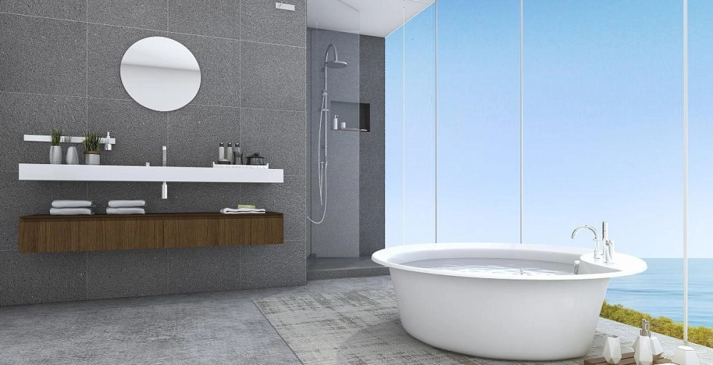 Thiết kế phòng tắm chung cư gọn gàng sang