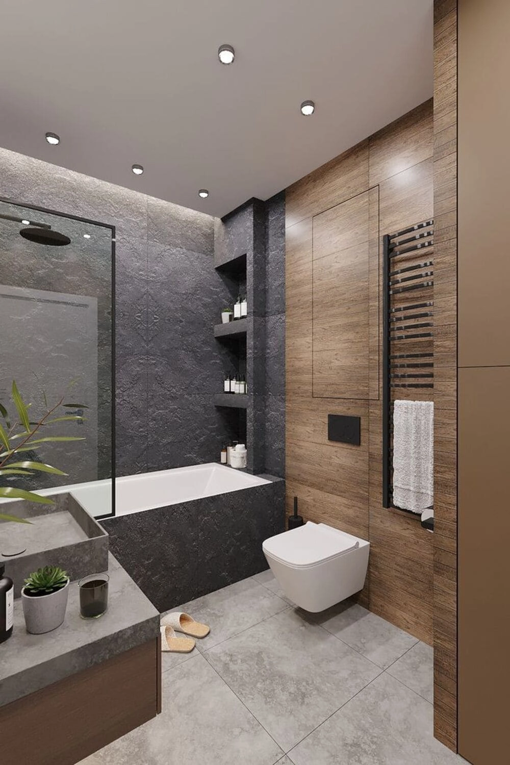 Thiết kế phòng tắm với ánh sáng tự nhiên dễ chịu