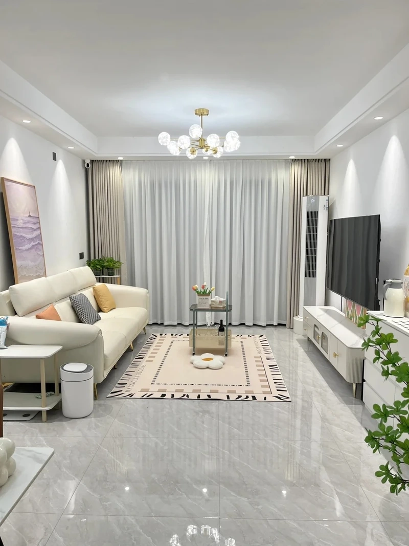 Tạo hiệu ứng nổi bật với trần thạch cao phòng khách giật cấp