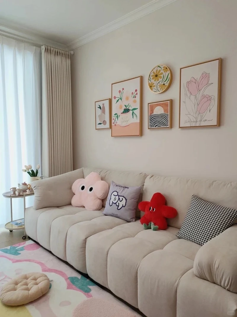 Đơn giản và sang trọng cùng tranh treo phòng khách treo tường