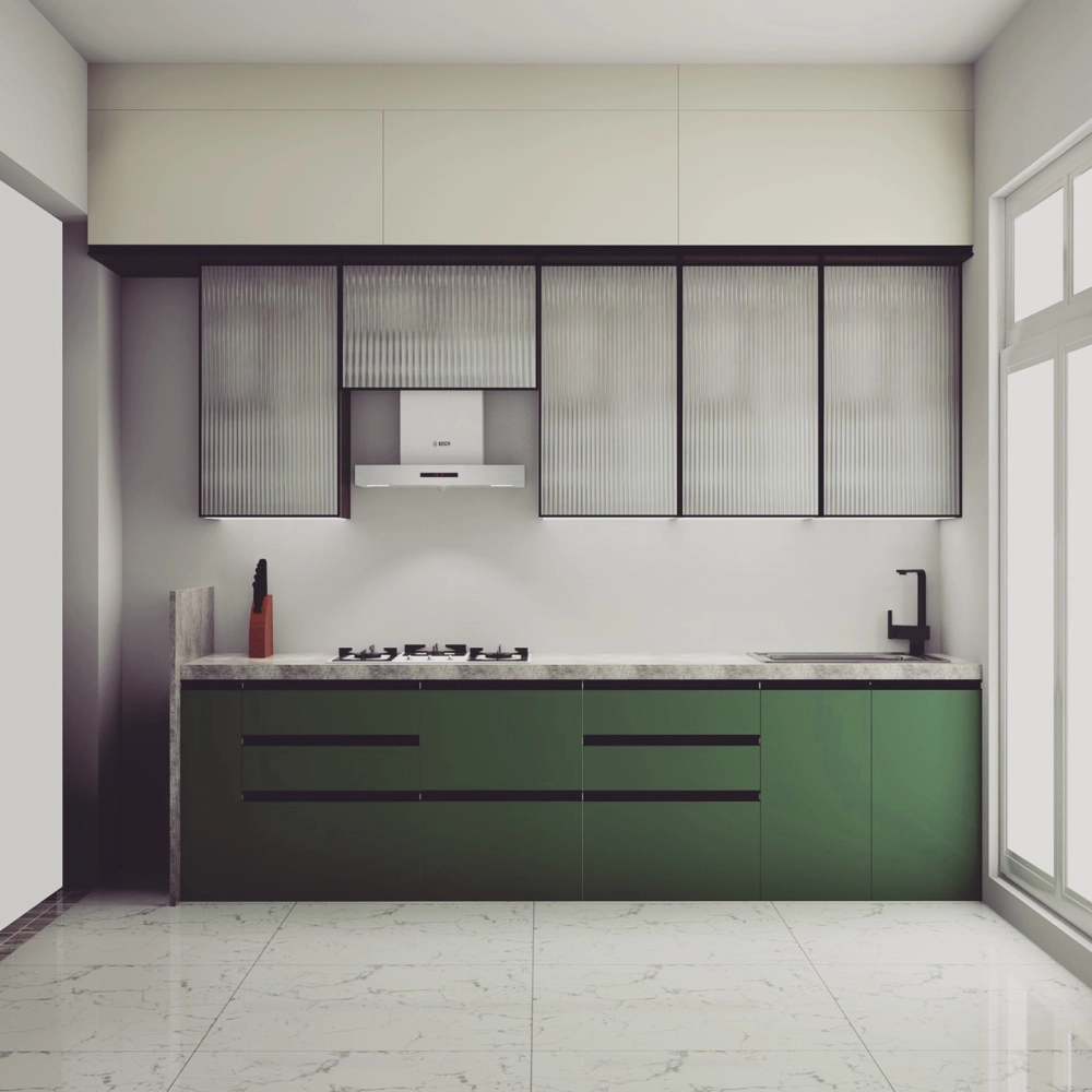  Mẫu tủ bếp acrylic màu trắng tinh tế tạo cảm giác rộng rãi