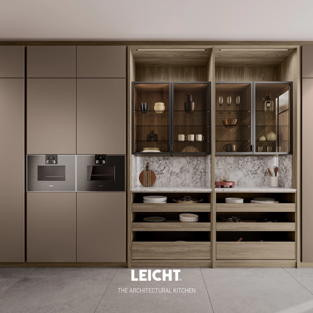 Tủ bếp acrylic cốt nhựa picomat chịu nước tuyệt đối cho nhà phố