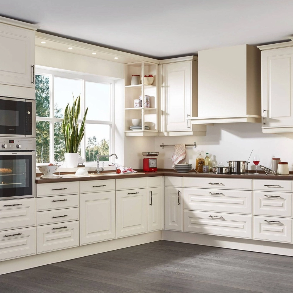 Bộ tủ bếp nhựa đài loan cao cấp màu xanh navy trẻ trung