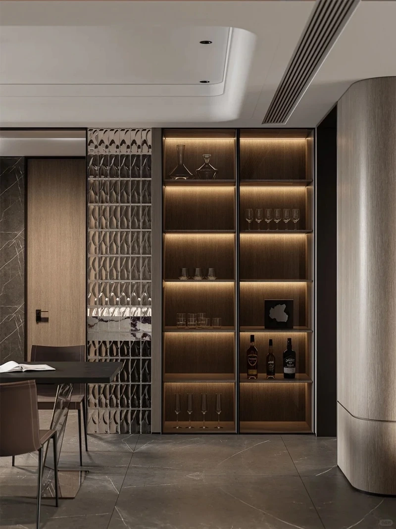 Hiện đại và tiện nghi nhờ tủ rượu phong cách hiện đại