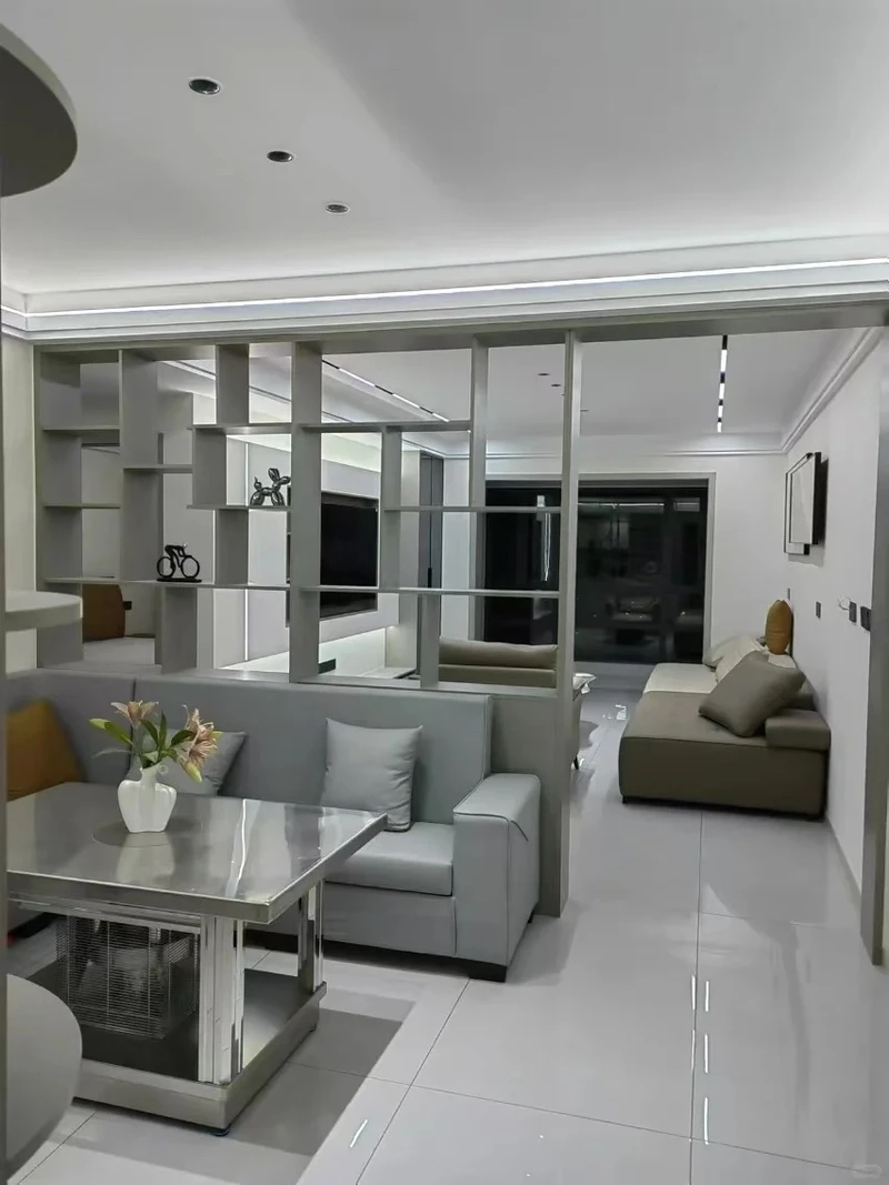 Tiện nghi tối đa nhờ vách ngăn phòng khách thiết kế thông minh