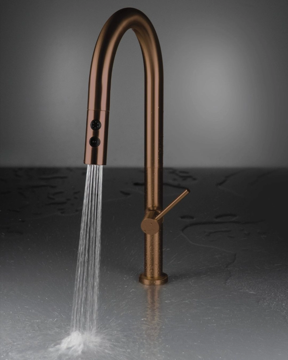 Vòi rửa bát inox 304 xước mờ chống gỉ